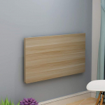 An der Wand montierter Klapptisch f&uuml;r kleine R&auml;ume, Esstisch, Kleiner Wandschreibtisch f&uuml;r B&uuml;ro, Zuhause, K&uuml;che, Computertisch, Holzfarbe, 100 x 40 cm