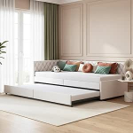 2-kohaline diivanvoodi 90/180 x 200 cm pehmendusega diivanvoodi koos lamellip&otilde;hjaga, pehmendusega voodi koju, elutuppa, diivanile