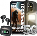 AGM G3 Pro nutitelefon ilma lepinguta Android 15, integreeritud soojuskujutis, 12 + 12 GB RAM + 512 GB ROM, 64 MP + 50 MP + 2 MP, 10000 mAh/6,72-tolline FHD + 120 Hz, Dual SIM IP68/NFC/OTG/GPS/Face ID