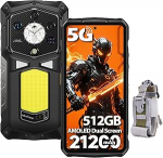 Ulefone Armor 29 Pro v&auml;ljas mobiiltelefon 5G AI nutitelefon 32GB + 512GB / SD-2TB, 6,67-tolline FHD + 120Hz AMOLED + 1,04-tolline all-ekraan Android 15, 21200mAh 120W koos 1000LM LED-valgusega 50MP + 64MP &ouml;&ouml;n&auml;gemine