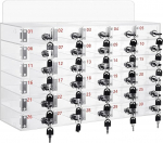 LVRUIEDS mobiiltelefonide hoiustamine, isiklik hoiukast 12/15/20/25/30/40 pesaga, l&auml;bipaistev mobiiltelefonide lukuga kapis, t&ouml;&ouml;laua mobiiltelefonide hoiukapp t&ouml;&ouml;tajatele (30 pesa)