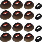 VGOL 8 paari mustad silikoonist k&otilde;rvaklapid k&otilde;rvaklappidele, mis &uuml;hilduvad JBL Tune Flex 4 suurusega (XS/S/M/L)