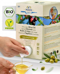 MANI Organic Extra Virgin Olive Oil 3L - Premium Greek Olive Oil Cold Extracted from Koroneiki Olives, Natural - Extra Virgin Olive Oil from Greece Mild Fruity - Vegan & Sustainable