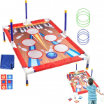 Cornhole Set, Corn Hole | Cornhole Bag Toss Outdoor m&auml;nguasi lastele - interaktiivne m&auml;nguasi lastele vanuses 3-5 aastat, Corn Hole m&auml;ngud, Bean Bag Toss m&auml;ng lastele, peredele, dr.