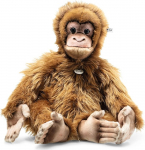 Steiff pehme m&auml;nguasi Alena Orang Utan, armas plastmassist silmadega pehme m&auml;nguasi, lastele, poistele ja t&uuml;drukutele, pluusist m&auml;nguasi, 60 cm, pruun, 064883