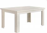 Forte Kashmir Extendable Dining Table, Wood Composite, Pine White, W x H x D: 160 x 75 x 90 cm