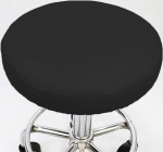 ping bu Set of 2/4 Round Stool Covers, Waterproof PU Leather Chair Cover for Stool Chair Protector Slipcover for Home/Kitchen/Bar/Office (4 Pieces-35cm,Black)