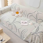 YSZBD Diivan viskekate Diivanikate nurgas diivan L/U kuju Diivanikate 3/4/2/1 istekohaga diivanikate Kahepoolne tupsuga tekk Multifunktsionaalne tekk (&1, 180 x 130 cm)