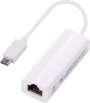 Micro USB RJ45 Female OTG 100 Mbps Fast Ethernet v&otilde;rguadapter, mis &uuml;hildub tahvelarvuti/lauaarvutiga (Windows, Mac OS X, Linux) Raspberry Pi ja m&otilde;nede Android seadmetega (TV Box .ect) (Micro USB).