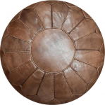 Vaata Good XL ehtne nahast pouf - K&auml;sitsi valmistatud - t&auml;idetud - Ottomani Bean Bag Pouf (&scaron;okolaad)