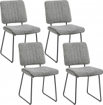 byLIVING Liam 4-kohaline riidest tooli komplekt Hall B45 x K83 x S61 cm