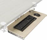 Klaviatuuritaldrik, laua alla pikendatav C-klambriga, suureformaadiline, stabiilne libistatav klaviatuurialus, 838 mm x 280 mm, pikendatav platvorm, arvutisahtel kirjutamiseks