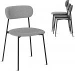 Lestarain s&ouml;&ouml;gitoa toolid, 4 tooli, k&ouml;&ouml;gitoolid, polsterdatud toolid, garderoobitoolid, s&ouml;&ouml;gituppa, k&ouml;&ouml;ki, elutuppa, metallist jalad, linasest istmestik, tumehall