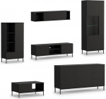 Queba 2 elutoa m&ouml;&ouml;bel - stiilne modernne mustas v&auml;rvitoonis