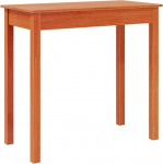 Kitsas konsoollaud, koridorilaud, k&uuml;ljelaud, n&auml;ituselaud, diivanilaud elutuppa, vaha pruun, 80 x 40 x 75 cm, massiivne m&auml;nnipuit.