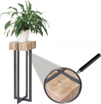 Mendler HWC-A15 Lillestend Lillesammas Kuusepuust rustikaalne massiivne MVG sertifitseeritud 100 x 32 x 32 cm