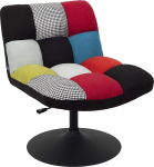 Home Deco Factory Reguleeritav elutuba/elutuba, puit, Patchwork, mitmev&auml;rviline, HD7150, 80 x 79,5 - 89,5 x 65 cm