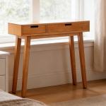 Konsole aus Massivholz mit Schublade Flurtisch Schmale Beistelltische f&uuml;r Hotel Caf&eacute; und Eingangsbereiche(80x25x80cm)