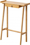 Kitsas konsoollaud puidust sahtlitega, k&uuml;ljelaud, kitsas v&auml;ike k&uuml;ljelaud retro stiilis, Hiina stiilis, esikusse, elutuppa (kollane, 70 x 24 x 85 cm / 28 x 9 x 33 cm).