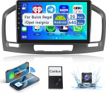 2 + 64G podofo 9-tolline autoraadio 2 DIN Buick Regal 2009-2013/Opel Insignia 2008-2013 traadita carplay Android auto, Android 13 raadio Bluetooth HiFi RDS/FM + AHD tahavaatekaamera/DVR/Canbus
