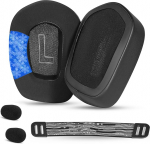 YunYiYi Cooling Gel Ear Pads asendus k&otilde;rvaklapid &uuml;hilduvad Logitech G733 G535 G335 traadita m&auml;ngukomplektiga G733 Asendusk&otilde;rvaklapid ekstra paksusega (G733 IS Black)