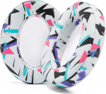 WC PadZ - Wicked Cushions'i t&auml;iustatud k&otilde;rvapadjad - &uuml;hilduvad Audio Technica, HyperX, SteelSeries Arctis & teistega - eriti paksud - suurem avaus - pehmem m&auml;luvaht | 90s valge