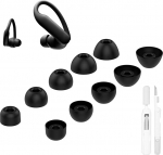 Aiivioll k&otilde;rvaklapid, mis &uuml;hilduvad Powerbeats Pro 2 k&otilde;rvaklappidega, XS/S/M/L/XL, 5 suurust, 5 paari, silikoonist asendusotsikud, sobib Powerbeats Pro 2 PB Pro 2 (Jet Black)