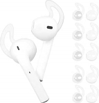 5 Paar Ohrb&uuml;gelspitzen, weiche Silikon-Ohrb&uuml;gel f&uuml;r Airpods, rutschfeste Sport-Ohrst&ouml;psel, kompatibel mit Airpods, Kopfh&ouml;rer-Zubeh&ouml;r zum Joggen, Radfahren, Laufen (l&auml;bipaistev)