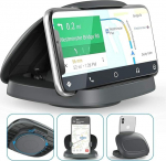 Mobiiltelefoni hoidja auto, 360&deg; p&ouml;&ouml;ratav mobiiltelefoni hoidja auto, auto mobiiltelefoni hoidja auto armatuurlauale koos kleepuva alusega, auto mobiiltelefoni hoidja iPhone 16/15/14/13/Pro Max/XS/XR, Samsung Galaxy jaoks.