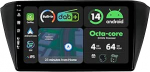 [4G + 64G] IPS 9-tolline Android 14 autoraadio Skoda Fabia 2015-2021 jaoks koos Navi Octa Core'iga [sisseehitatud DAB+/CarPlay/Android Car/DSP/GPS/Bluetooth 5.0/WLAN/USB