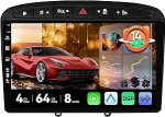 MSD Autoradio Peugeot 308/408 (2010-2016) | 4G + 64G, Octa-Core - Android 14 GPS navigatsiooniradio | CarPlay Android auto roolijuhtimine Dual Band WiFi DSP DAB | Tagurduskaamera | 2 DIN 9