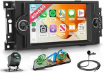 4G+64G Android 15 autoraadio Jeep Compass Chrysler 300C PT Cruiser Dodge RAM 1500 2500 traadita Carplay Android auto 5G WiFi navigatsioon GPS 7-tolline raadio Bluetooth FM/RDS/32 EQ/USB/SWC tagantj&auml;rele vaatega