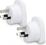 kwmobile 2 x Travel Adaptor Australia Type I - reisiadapter I-t&uuml;&uuml;pi pistikupesale Austraalias Uus-Meremaal Hiinas - vooluadapter Puhkus Valge