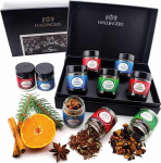 Hallingers Merry Christmas White - J&otilde;ulud 5 t&uuml;&uuml;pi tee kinkekomplekt karbiga Vegan, kingitus j&otilde;uludeks kruviklaasides (komplekt) - kingitus suvel ja t&auml;iuslik grillkingitus | Genesun