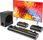 Hiwill 5.1 Dolby Atmos koos Soundbariga teleri seadmetele, Surround kodukino helis&uuml;steem telerile, 2 tagumist k&otilde;larit, heliriba koos subwooferiga 5,25 tolli, eARC/ARC/Opt/AUX/USB, HiElite A51, 2025