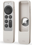 elago R5 Locator Case &uuml;hildub Apple TV 4K Siri Remote 3. p&otilde;lvkonna (2022) ja 2. p&otilde;lvkonna (2021) ning &uuml;hildub Apple AirTagiga (Taupe)