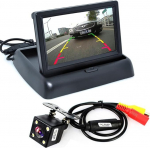 ePathChina 1 komplekt kokkupandav suure eraldusv&otilde;imega 4.3" TFT LCD mini auto monitor koos tagantj&auml;rele tagurdava tagurduskaameraga s&otilde;iduki tagurdava parkimiss&uuml;steemi jaoks