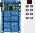 433,92 MHz 8-kanaliline kaugjuhtimismoodul, elektrooniline komponent muud elektroonilised komponendid, 100 m, fikseeritud kodeering, kohandub 32 kaugjuhtimispuldi l&uuml;litile (24 V)