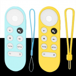 Google Chromecast 2020 4K / Chromecast 2022 HD puldiga &uuml;hilduv kaugjuhtimispult - Pehme silikoonist kaugjuhtimispult 2 Pack