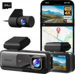 BOTSLAB Dash Cam auto eesmine tagumine 4K Dash Cam auto GPS koos WiFi, kahekordne autokaamera 64GB SD-kaardiga, ADAS, &ouml;ine n&auml;gemine, 170 &deg; lai nurk, WDR, 2,45-tolline IPS, 24/7 parkimise j&auml;lgimine, loop-salvestus