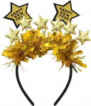 2025 Happy New Year Star Headband, 2025 aastavahetuse pidu fotokabiini rekvisiidid, 2025 Happy New Year Decoration Glitter Star Garland Headband, 2025 New Year Decoration Accessories