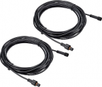 PATIKIL 16.4ft 2 Pin pikenduskaabel, 2 Pack 22AWG veekindel IP67 mees- ja emaspea LED ribade jaoks, must