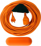 Prolongateur Jardin 2 x 1,5 Orange 25 m + 1 Boitier &eacute;tanche Orange + tugiseina