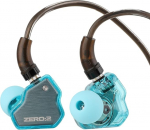 LINSOUL 7Hz x Crinacle Zero:2 In-Ear Monitor, uuendatud 10 mm IEM d&uuml;naamilise juhiga, juhtmega m&auml;nguk&otilde;rvaklapid, OFC IEM kaabel koos mikrofoniga muusikutele (Type-C, mikrofoniga, sinine)