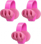 PATIKIL Kabel-Clips, Schreibtischkabel-Organizer, Drahthalter f&uuml;r Kabel, Handy-Ladeger&auml;t, USB-Kabel, Nachttisch, Zuhause, B&uuml;ro, Auto, Rosarot, 3 St&uuml;ck