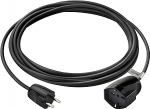 Vimar 5m DE 0P32401 Pikenduskaabel 5 m, kaabel 3G1 mm2 H05VV-F, pistik Saksa standard, SICURY pistikupesa 2P+E 16 A 250 V~ Universal, must, must