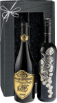 Itaalia vs. Prantsusmaa: Rotwein-Geschenkset der Superlative! Prestige-Syrah & Merlot (2 x 0,75 l) zum Geburtstag, Weihnachten, f&uuml;r Kenner