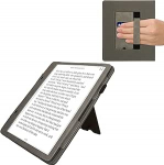 kwmobile kaitsekott, mis &uuml;hildub Amazon Kindle Scribe (2024) Flip Case'iga - kate randmerihmaga - Rising Sun Grey (t&otilde;usev p&auml;ike)