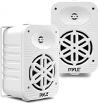 Pyle Indoor & Outdoor k&otilde;larite komplekt - 500W, 2 veekindlat 5,25" 2-Way Full Range k&otilde;larit &frac12;" pol&uuml;meerist k&otilde;rgk&otilde;lariga - koju, paati, terrassile ja basseinile (valge)