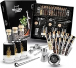 DIBYS DIY viskikomplekt, mis sisaldab 12 looduslikku botaanikat ja tarvikuid | DIY viski v&uuml;rtsikomplekt | Kinkekomplekt viskiarmastajatele | Viski ehituskomplekt, mis sisaldab 4 retsepti